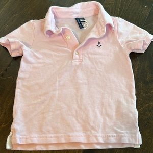 Janie and Jack pink short sleeve polo
